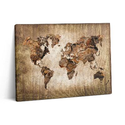 Obraz na plátne 80x60 Vintage mapa sveta