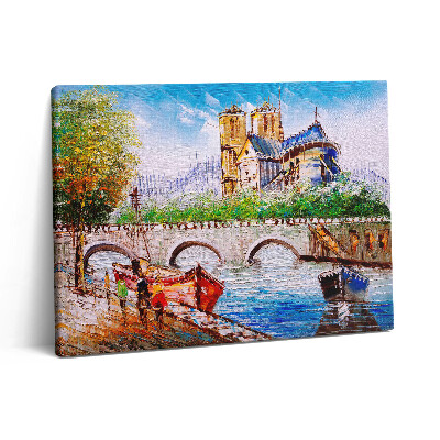 Fotoobraz na plátne 80x60 Maľovanie lodí