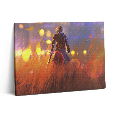 Fotoobraz na plátne 80x60 Rytier s mečom