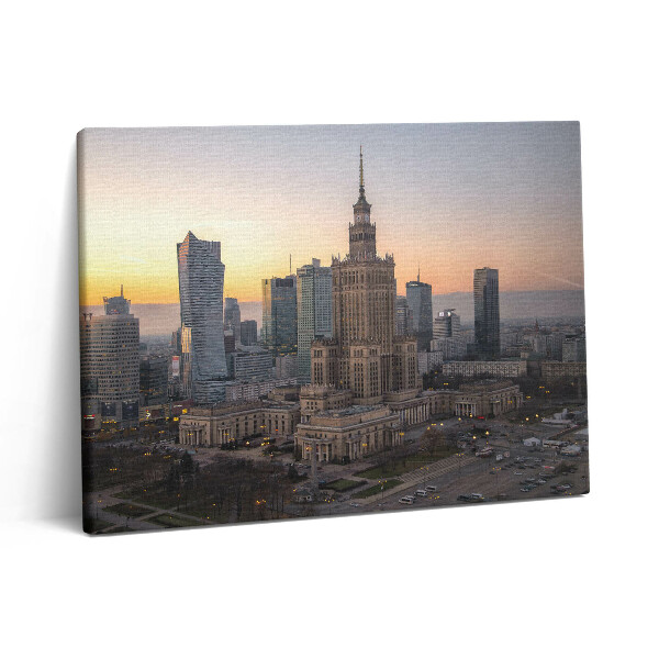 Obraz na plátne 80x60 Palác kultúry a vedy vo Varšave