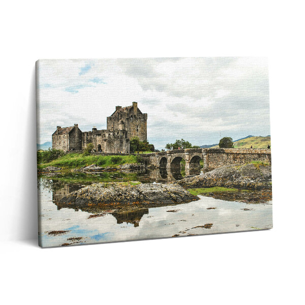 Fotoobraz na plátne 80x60 Hrad Eilean Donan v Škótsku