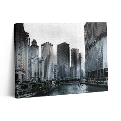 Fotoobraz na plátne 80x60 Łódź s panorámou mesta