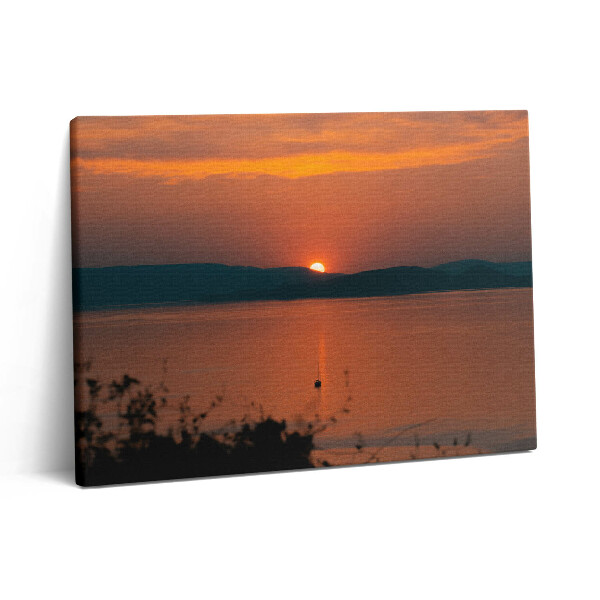 Fotoobraz na plátne 80x60 Balaton a západ slnka