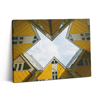 Obraz na plátne 80x60 Domy v Rotterdame