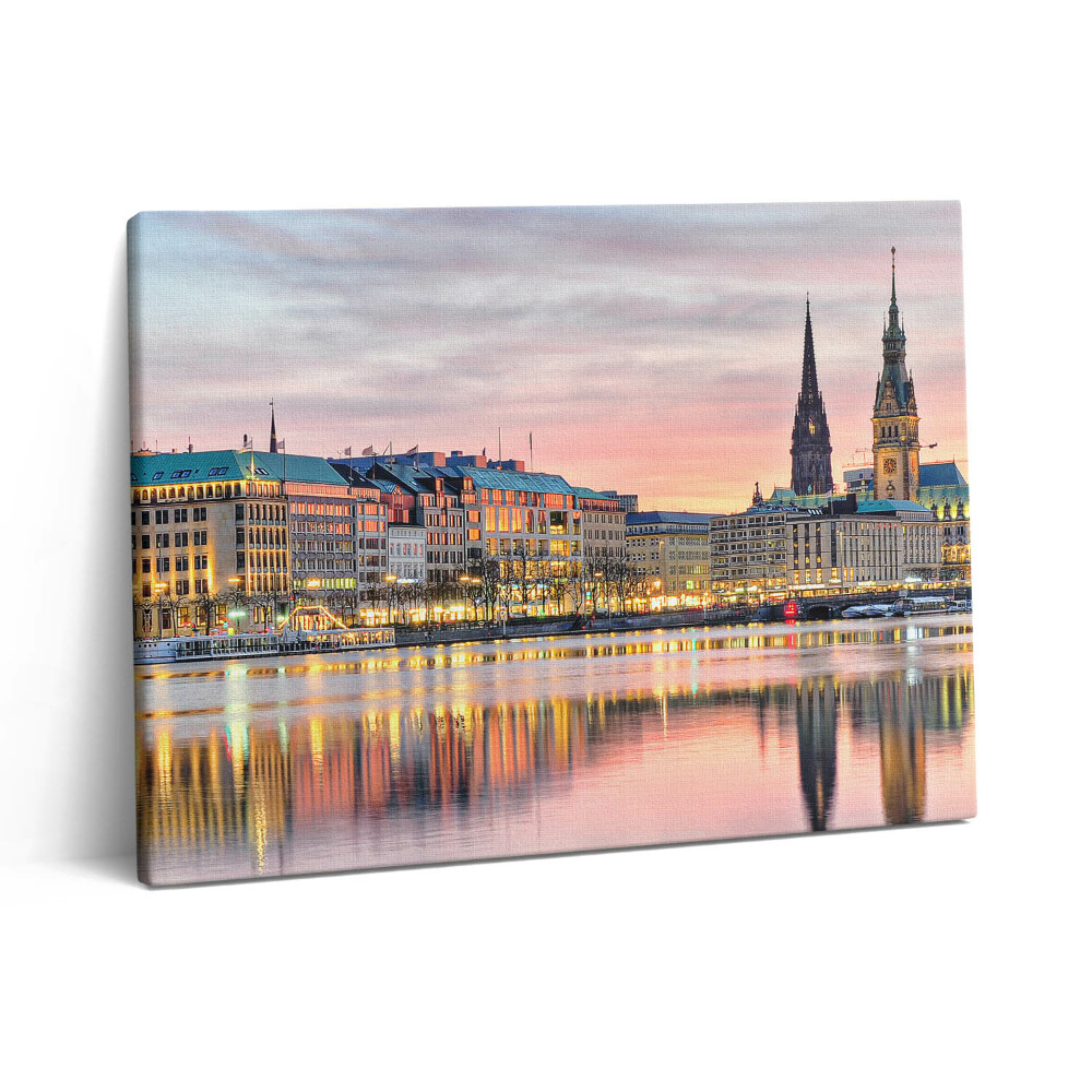 Obraz na plátne 80x60 Alster v Hamburgu