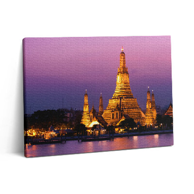 Obraz na plátne 80x60 Chrám v Bangkoku, Thajsko