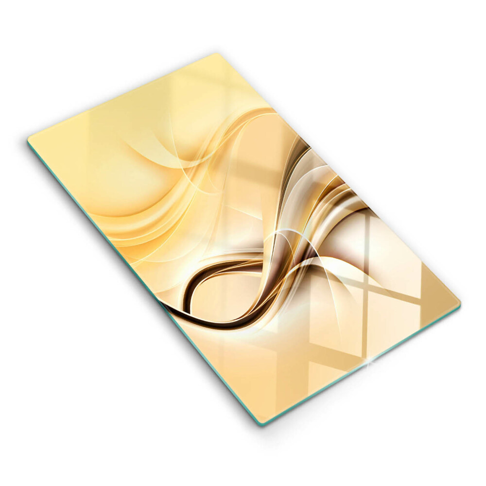 Kryt na sklokeramickú varnú dosku Zlaté vlny s jemným leskom