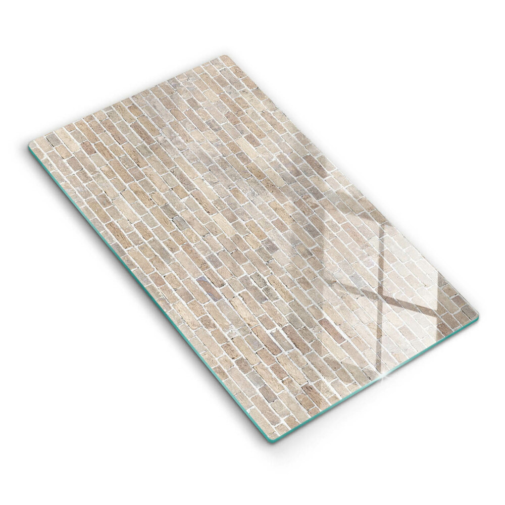 Kryt na sklokeramickú varnú dosku Tehlová mozaika v pieskových tónoch