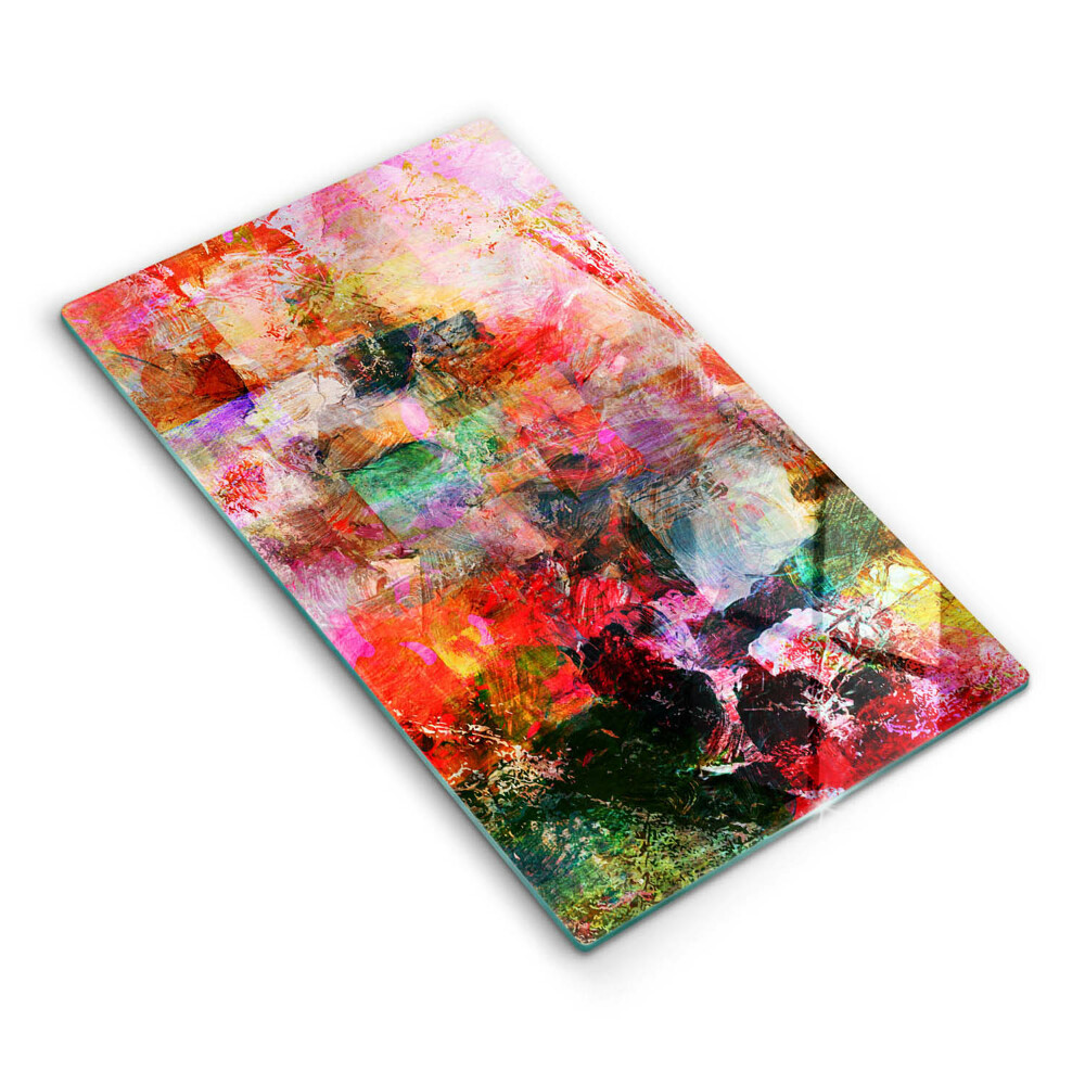 Krycia doska na sporák Farebná abstrakcia ohnivého súmraku