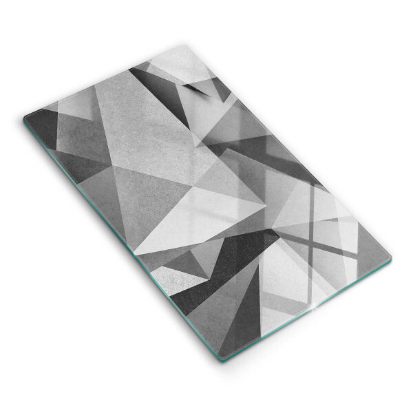 Kryt na sklokeramickú varnú dosku Geometrická šedá abstrakcia