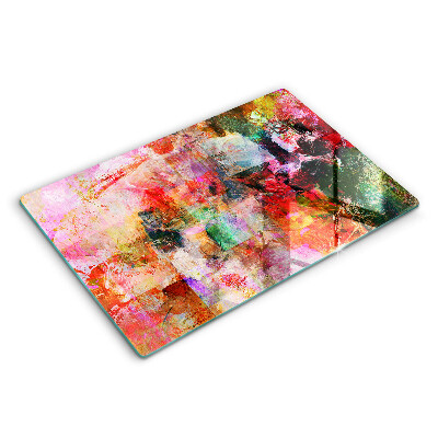 Sklo za varnú dosku 80x52 cm Abstraktná farba