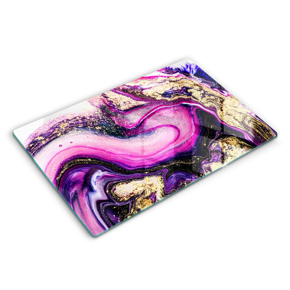 Kryt na sporák 80x52 cm Zlatý abstraktný dizajn