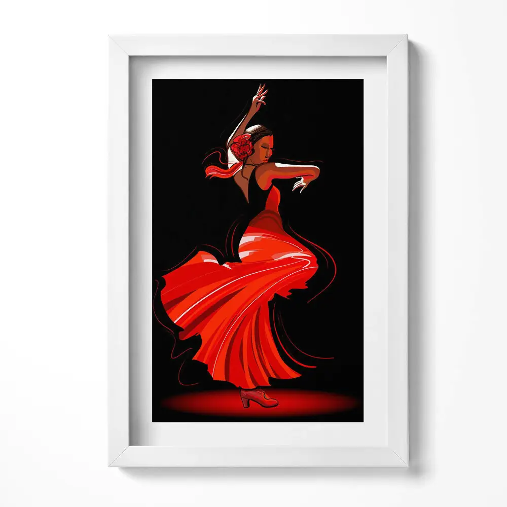 Obraz v ráme Kultúrny fenomén flamenco tanečník hudba a kostým