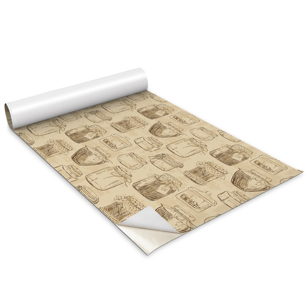 Tapeta na nábytok Poháre na hnedom pozadí