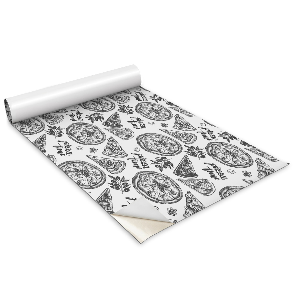 Fólia na nábytok Čiernobiele motívy pizze