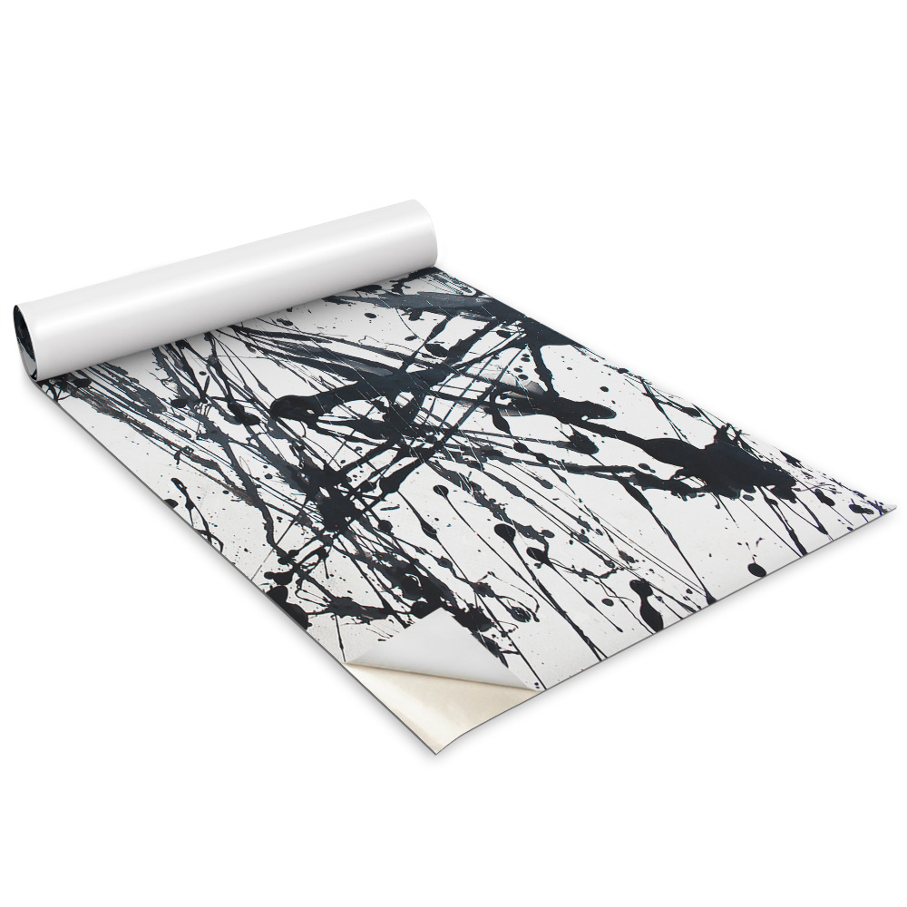 Tapeta na nábytok Čierne striekajúce štetce