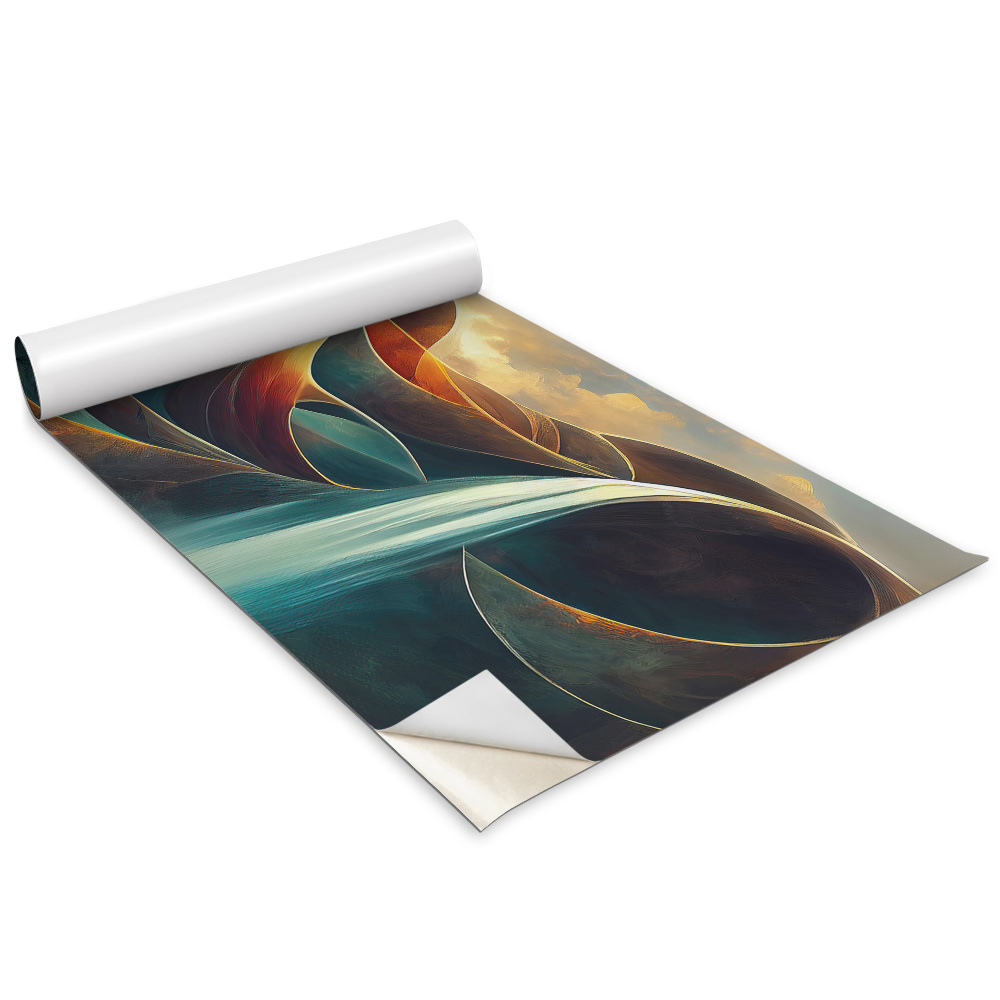 Lepiaca tapeta na nabytok Vlny abstrakcie