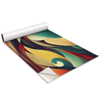 Nalepovacia fólia na nábytok Farebné vlny abstraktné