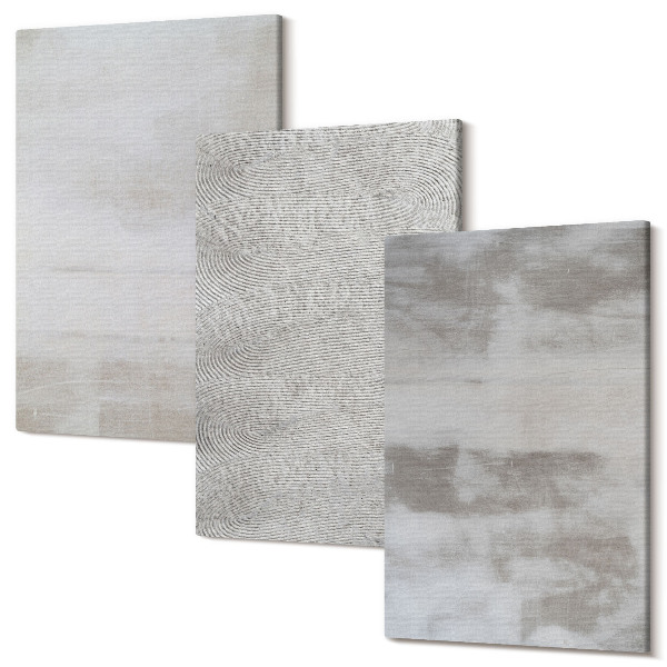 Sada obrazov na stenu triptych Moderné štruktúry textúry v minimalistickom štýle