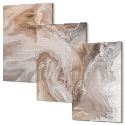 Sada obrazov na stenu triptych Kamenné textúry abstraktné mramorové vzory