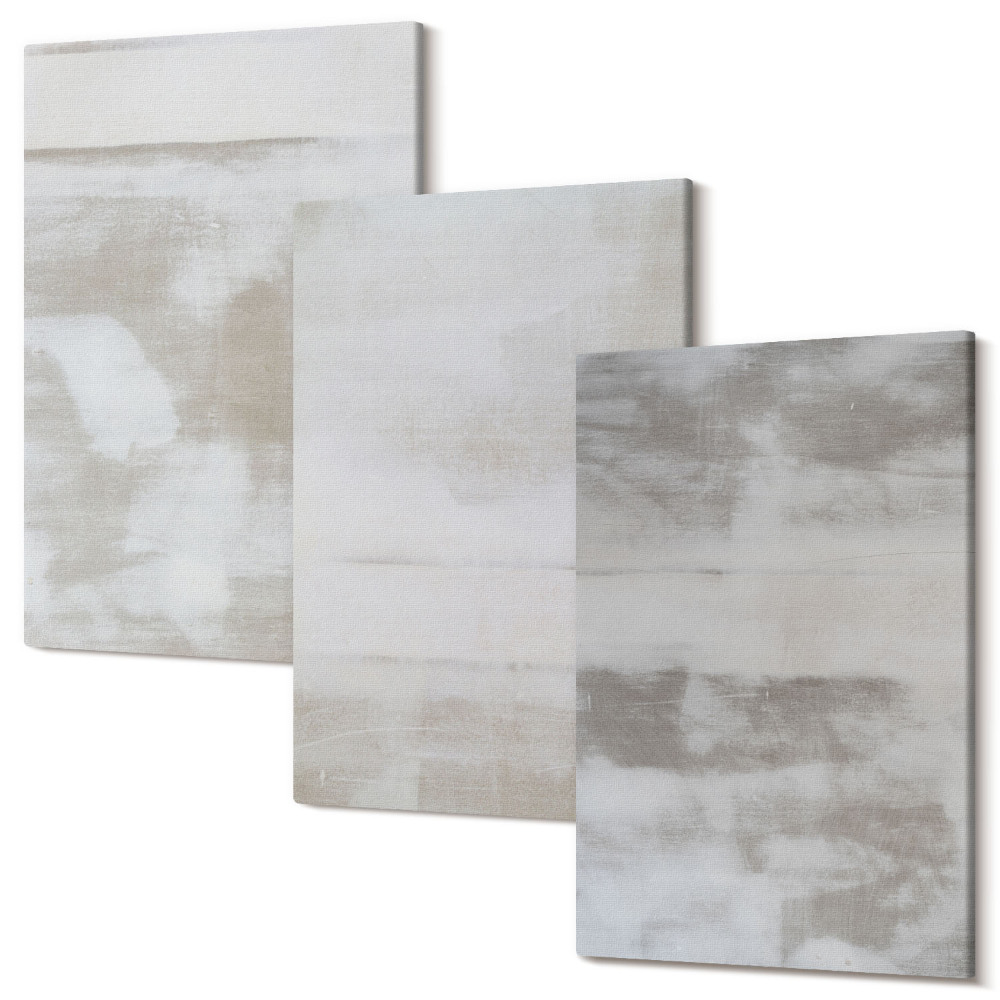 Sada 3 obrazov Opotrebované textúry moderný priemyselný štýl