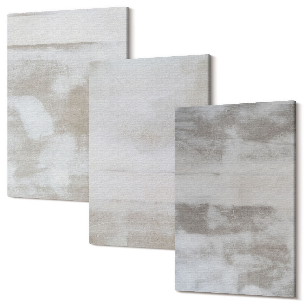 Sada 3 obrazov Opotrebované textúry moderný priemyselný štýl