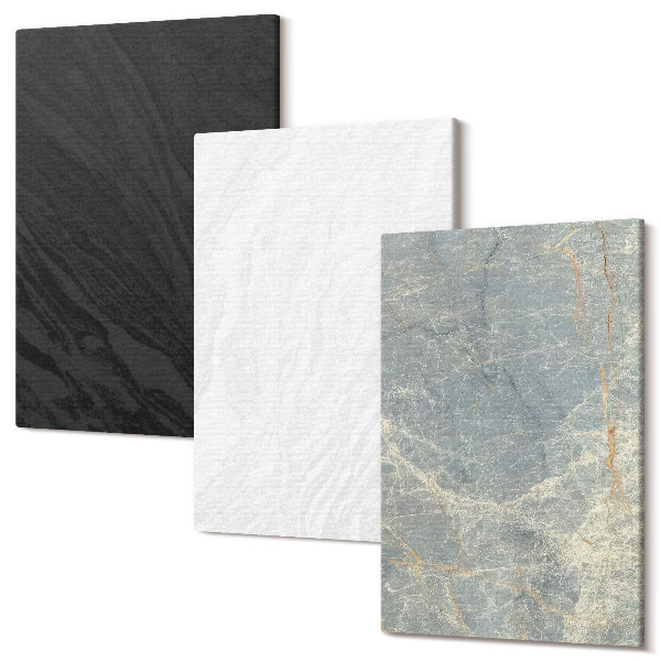 Sada obrazov na stenu triptych Rôzne farby elegantných kamenných štruktúr
