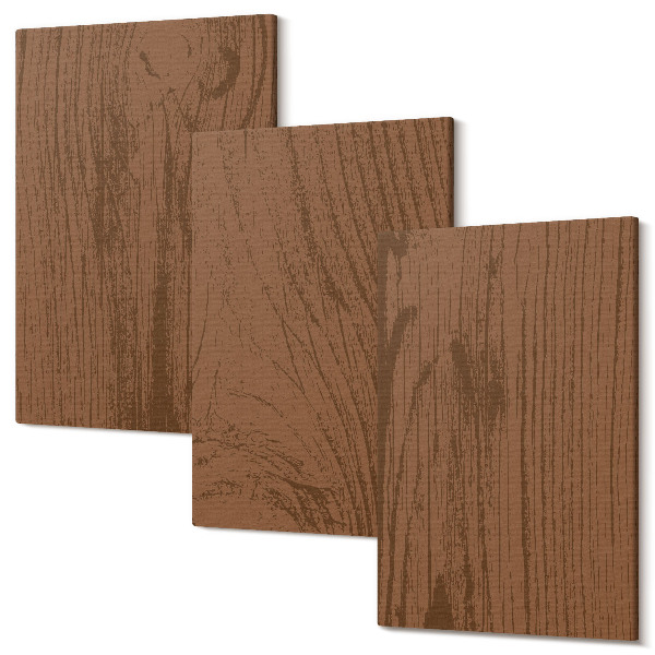 Sada 3 obrazov Minimalizmus textúry stromovej kôry so vzorom dreva