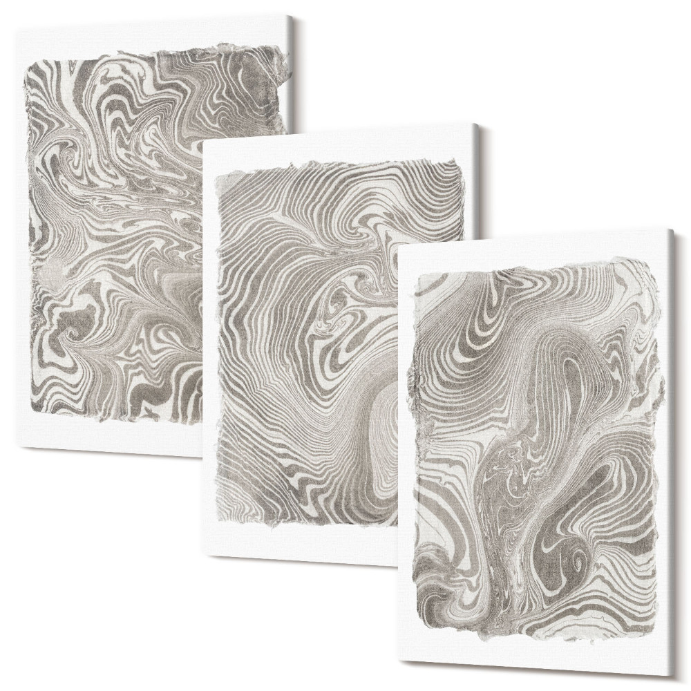 Sada 3 obrazov Moderné tvary abstraktná maľba