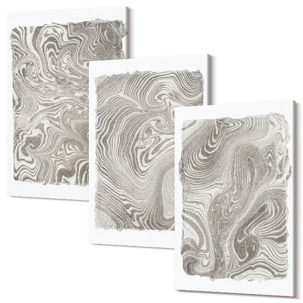 Sada 3 obrazov Moderné tvary abstraktná maľba