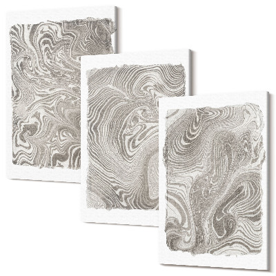 Sada 3 obrazov Moderné tvary abstraktná maľba