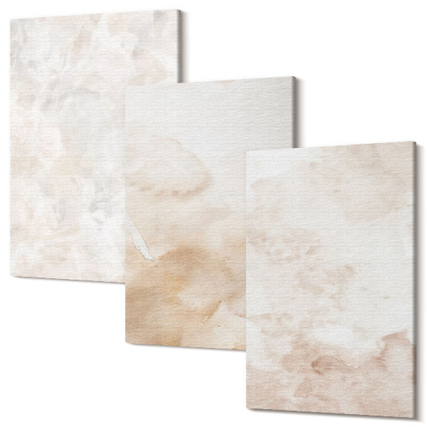 Sada obrazov triptych Módne textúry vo svetlých pastelových farbách