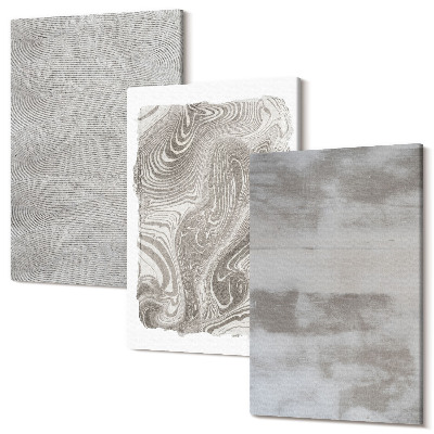 Sada 3 obrazov Priemyselné štruktúry abstraktný dizajn