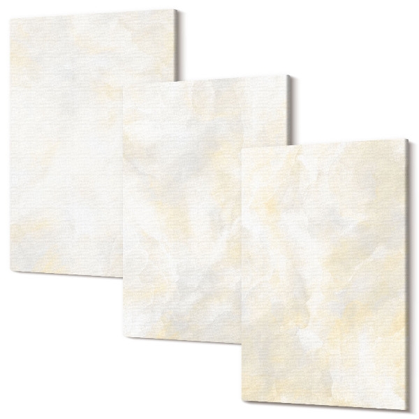 Sada 3 obrazov Svetlá textúra ťahy štetcom dizajn