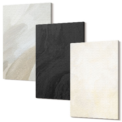 Sada obrazov triptych Štruktúry v rôznych odtieňoch minimalizmu