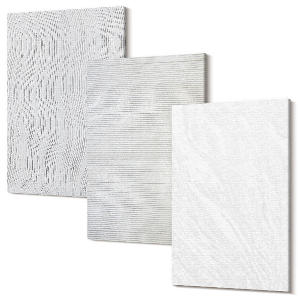 Sada obrazov triptych Jasné strunové štruktúry vzory v piesku