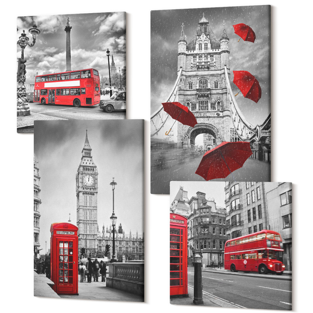 Sada obrazov na stenu kvadryptych Estetické listy ginka na svetlom pozadí