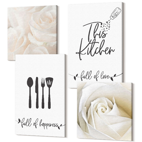 Sada 4 obrazov Geometrické vzory plagáty v štýle Bauhaus