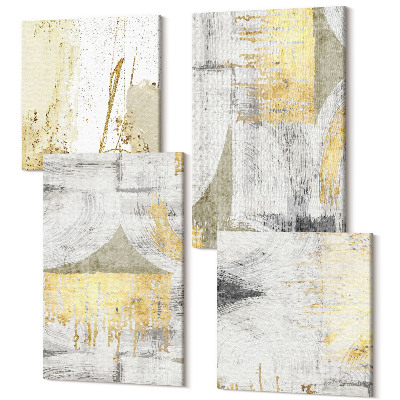 Sada 4 obrazov Abstraktné minimalistické módne obrazové vzory