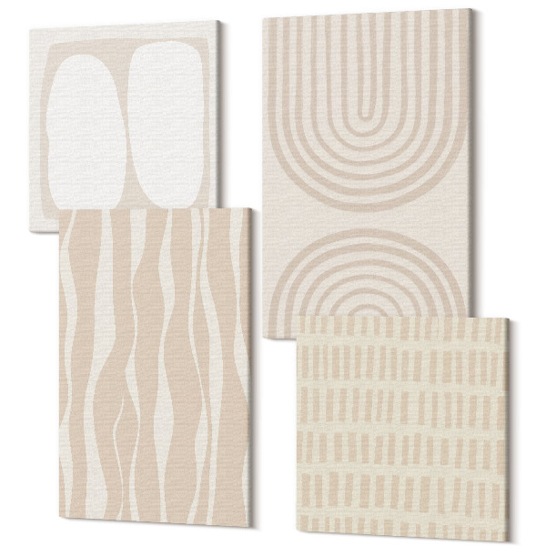 Sada obrazov kvadryptych Abstraktné vzory nepravidelné tvary boho