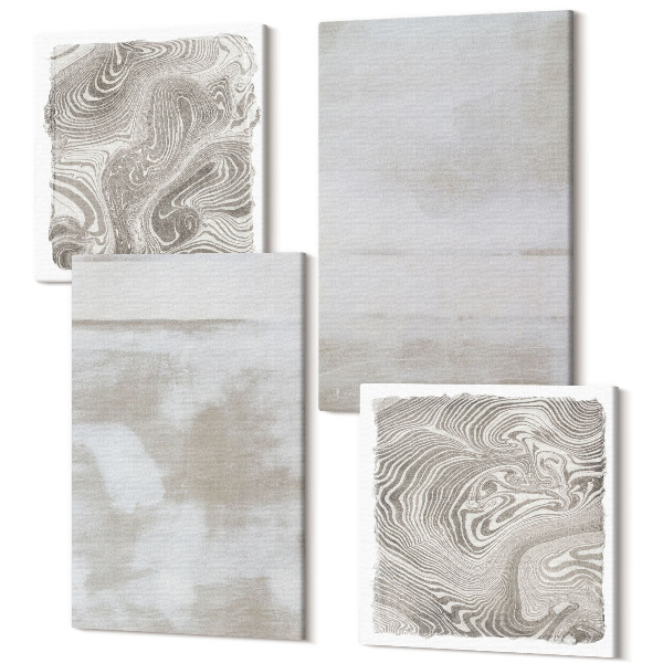 Sada obrazov kvadryptych Opotrebované textúry moderný priemyselný štýl