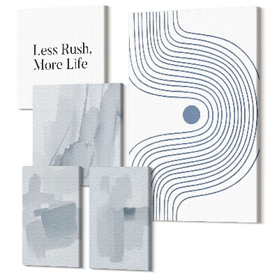 Sada 5 obrazov Moderná abstraktná grafika s minimalistickým posolstvom