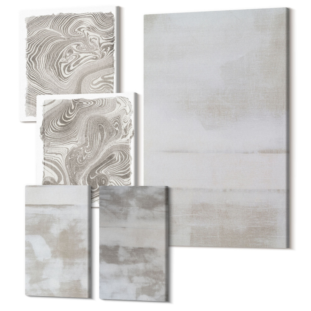 Sada obrazov pentaptych Opotrebované textúry moderný priemyselný štýl