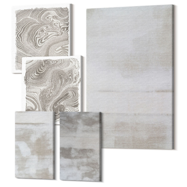 Sada obrazov pentaptych Opotrebované textúry moderný priemyselný štýl