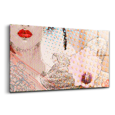 Sklenený obraz Kreslená ilustrácia pop art