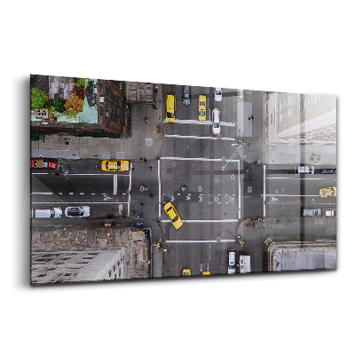 Luxusný sklenený obraz Srdce Manhattanu 5. avenue v New Yorku