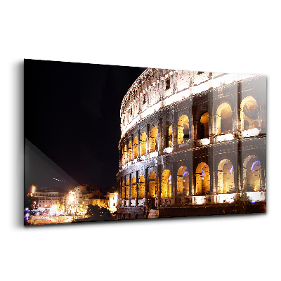 Luxusný sklenený obraz Koloseum Rím