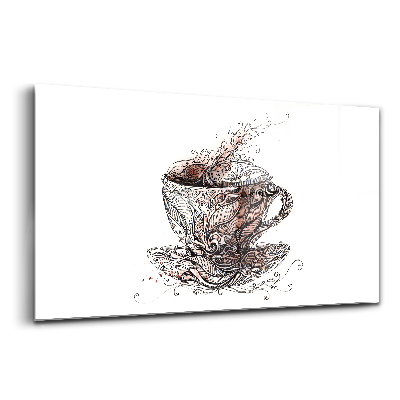 Obraz na skle Šálka kávy