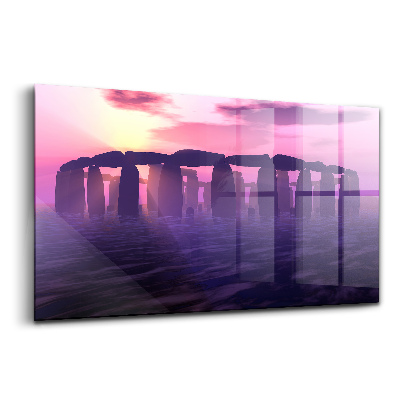 Obraz na skle Západ slnka pri Stonehenge