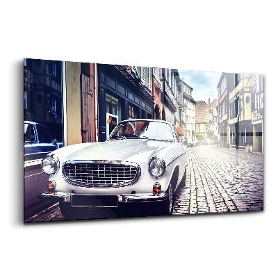 Sklenený obraz Retro auto
